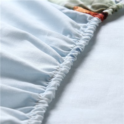 Простыня на резинке 1.5-спальная «Этель. Кувшинки (вид 2)», 140×200+25, бязь