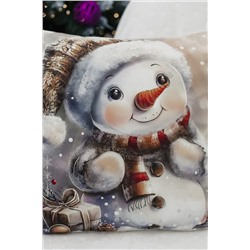 Наволочка декоративная новогодняя 2 шт 3D эффект велюр НАТАЛИ, 1221263