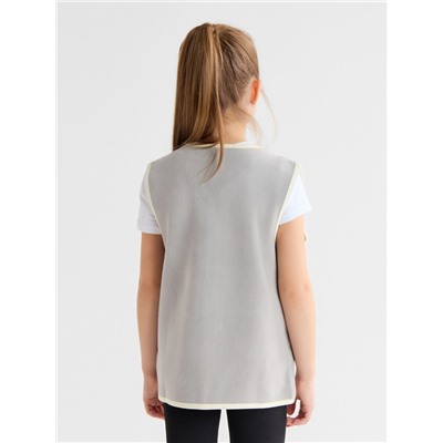 Жилетка флисовая детская Collorista, цвет графит, рост 110 см