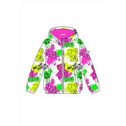 Куртка текстильная с полиуретановым покрытием для девочек (ветровка) PLAYTODAY, 1231510