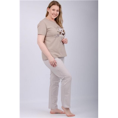 Пижама Вивианна 2 (Белый/беж)