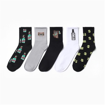 Носки мужские KAFTAN «Гризли», р. 41-44 (27-29 см), набор 5 пар