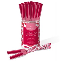 Ручка шариковая масляная 0.7мм "Double Soft. LOREX KISSES" синяя LXOPDS-KS (256426) LOREX