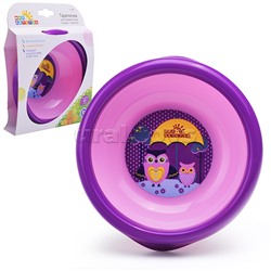 Тарелочка детская для первых блюд "Совы и Еноты", ассорти,