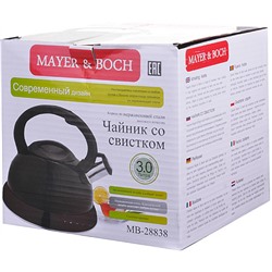 28838 Чайник метал. 3л со свистком MB(х12)