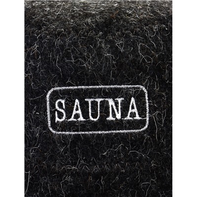 Набор для бани и сауны «Сауна» в пакете, 2 предмета: шапка, коврик
