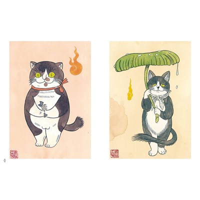 Эксмо Аяко Исигуро "Коты-ёкаи, лисы-кицунэ и демоны в человеческом обличье. Иллюстрированный бестиарий японского фольклора"