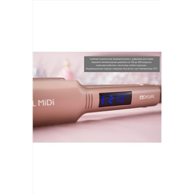 Dewal Щипцы-выпрямители / Royal Midi 03-404, розовый KRISTALLER, 1118534