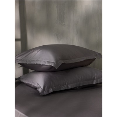 Простыня евро SL Home Tencel, 235×260 см, серая, тенсель