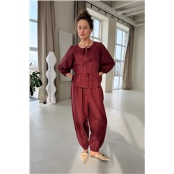 Блузка  NATURE093/05/Винный