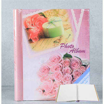 Фотоальбом магнитный 20 листов Цветы / 3032N /уп 40/микс 4 вида