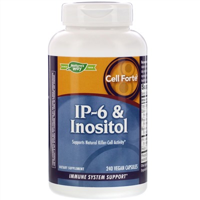 Nature's Way, Cell Forté IP-6 и инозитол, 240 веганских капсул