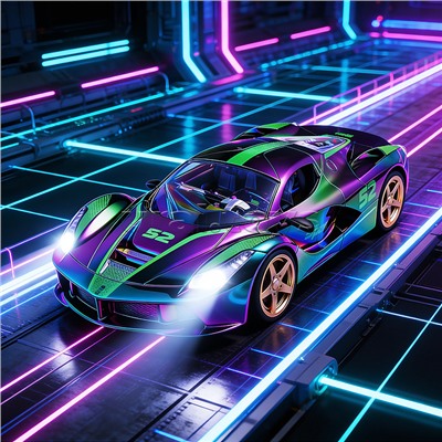 Машина "Голографик" р/у, 27 MHz, в коробке