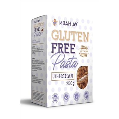 Паста льняная б/глютена 250г ЭКОПРОДУКТЫ, 1191329