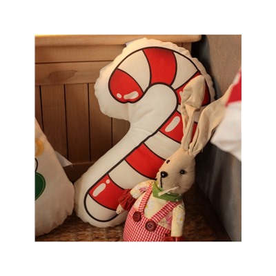 Подушка Этель «Candy cane» 28×36 см, 100 п/э, велюр