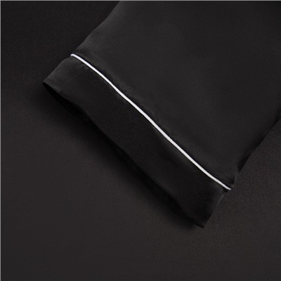 Халат домашний женский MINAKU: Light touch, чёрный, размер 44