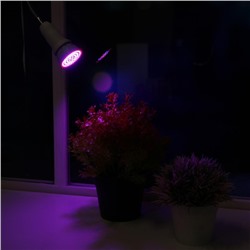Фитолампа для растений Luazon, светодиодная, E27, 6 Вт, IP44, 220 В, 270°, биколорная