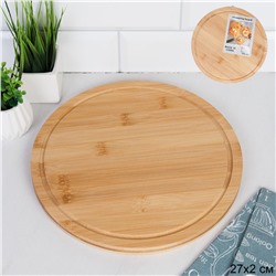 Доска разделочная 27х2 см / BGT-108 /уп 50/ бамбук