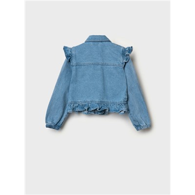 Куртка текстильная джинсовая для девочек