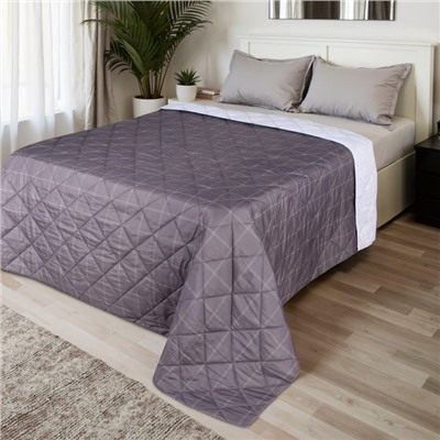 Покрывало евро макси LoveLife Cage: graphite (вид 3), 240×210±5 см, микрофайбер