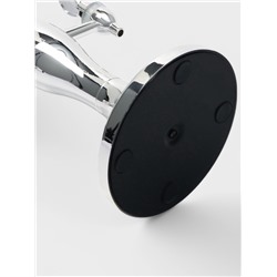 Башня пивная VaviloneDouble, колба 3 л, ёмкость для льда, подсветка, пластик, серебристая