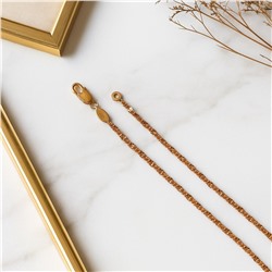 Цепочка на шею ювелирная бижутерия коллекция "Дубай", покрытие: позолота, арт.007.060