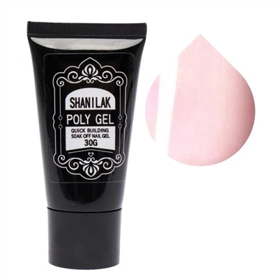 SHANILAK Полигель для наращивания ногтей 021, розовый беж 11574