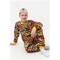 Пижама Сленг начес детская (Оранжевый)