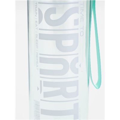 Бутылка для воды пластиковая Sport, 600 мл, голубая