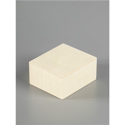 УЦЕНКА Шкатулка дерево под роспись «Прямоугольная» без замка 10×9×5 см