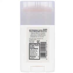 Neutrogena, Ultra Sheer, карандаш для лица и кожи, солнцезащитное средство, SPF 70, 42 г (1,5 унции)