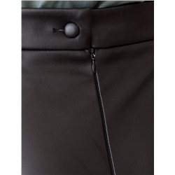 Расклешенная юбка из искусственной кожи