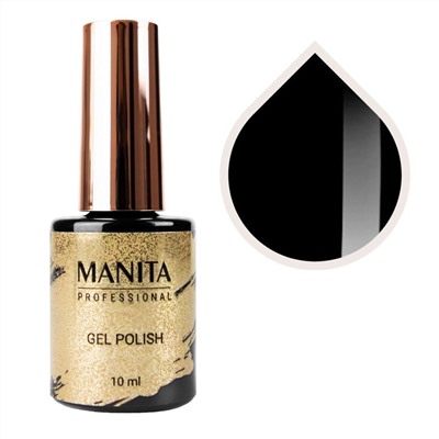 MANITA Гель-лак для ногтей / Classic Pure Black №42, черный, 10 мл