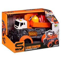 Машина "Мусорный гигант" 1:16 (свет, звук) в коробке (цвет оранжевый)