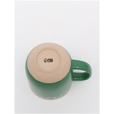 Кружка чайная керамическая «Орнамент», 400 мл, ручная работа