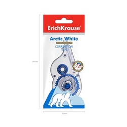 Корректирующая лента 5 мм × 8 м, ErichKrause Arctic white, супер-белая, европодвес