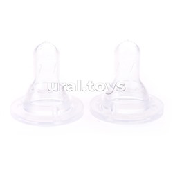 Комплект силиконовых сосок Baby Flow (узкое горло), размер S