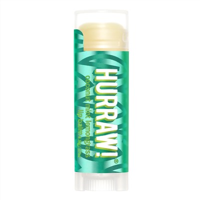 Hurraw! Balm, бальзам для губ, кокос, мята и лемонграсс, 4,8 г (0,17 унции)