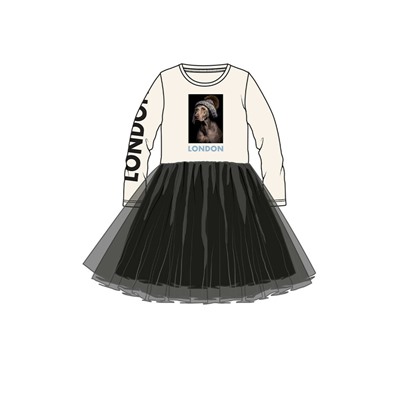 Платье трикотажное для девочек