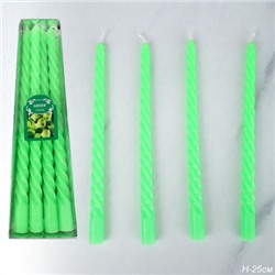 Свеча стержень 4 штуки 25 см арома / G-303 /уп 144/ яблоко