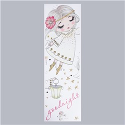 Наклейка интерьерная цветная «Малышка-ангел с фонариком», 30×90 см