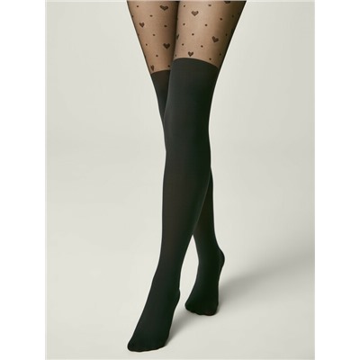 CONTE Колготки с сердечками и имитацией гольфинов SWEET LADY