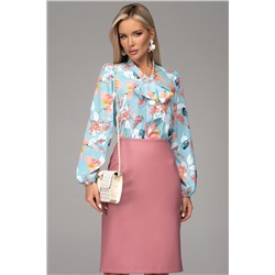 Юбка Лима (экокожа/розовый)