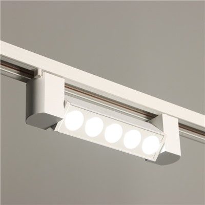 Светильник трековый BayerLux Simple «Линза» LED, 10 Вт, 20.5×3.5×4.5 см, белый