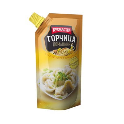 Горчица столовая КУХМАСТЕР "Домашняя" 140 г (дой-пак)