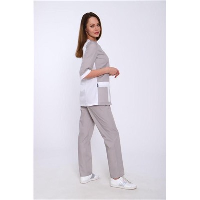 Костюм женский 227-1 (Белый и серый)