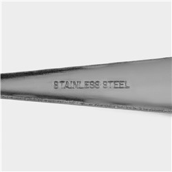 Набор столовых ложек из нержавеющей стали Доляна «Соты», длина 20 см, толщина 2 мм, 6 шт., серебристый