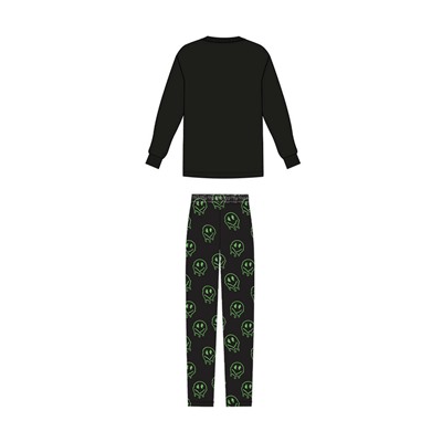 Комплект трикотажный для мальчиков: фуфайка (футболка с длинными рукавами), брюки