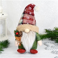 Новогоднее украшение Гном 11x8x22 см / B118 /уп 100/