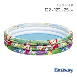 Бассейн надувной Bestway «Микки Маус», 122×25 см, от 2 лет, 91007